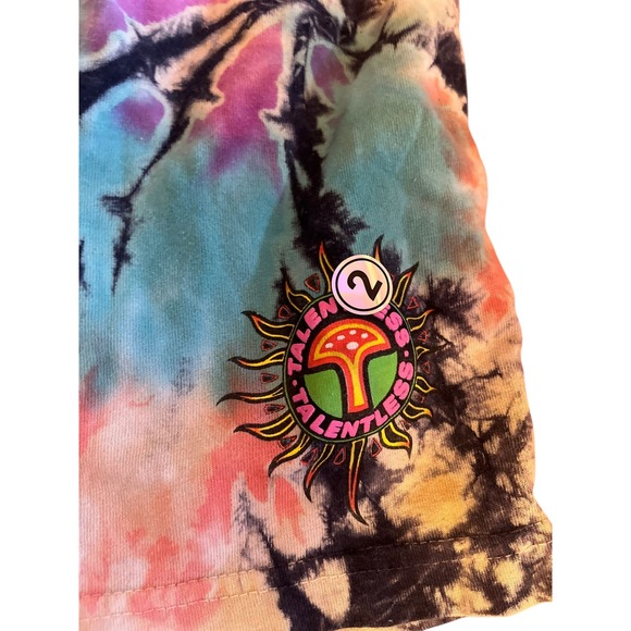 Talentless Tie Dye Matching Set Top and Shorts Hippie Festival‎ Outfit L - Picture 7 of 7